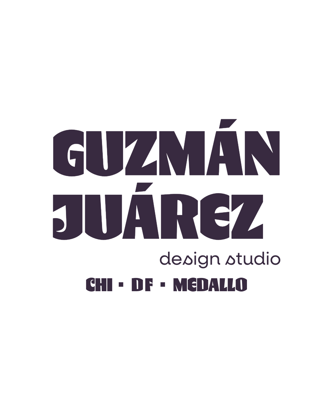 Guzmán Juárez design studio · CHI · DF · MEDALLO